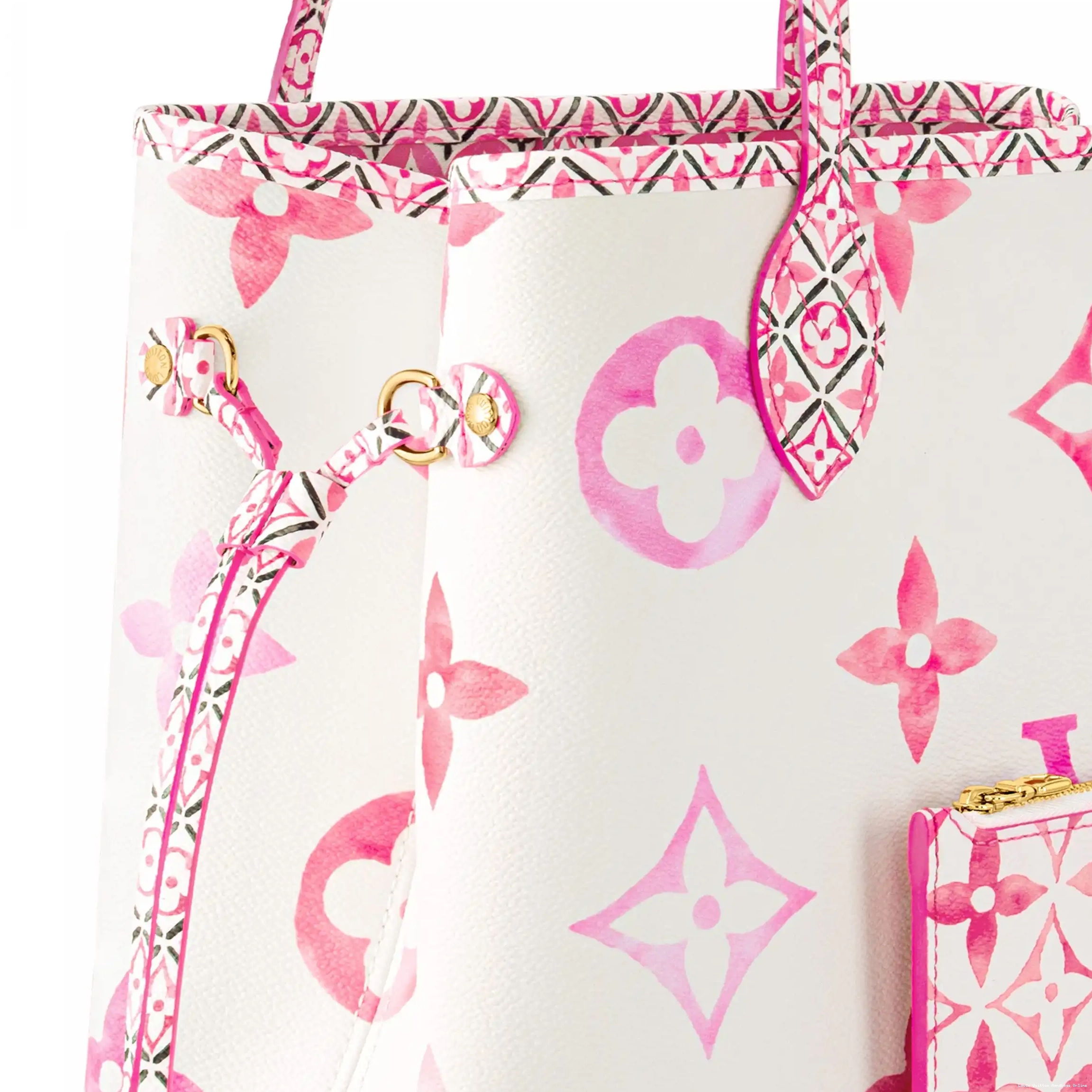 Cheap LF Pink Neverfull M22980 Vuitton Monogram Louis MM 0325